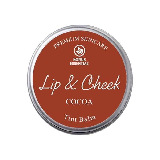 Korus Essential Cocoa Lip & Cheek Tint Balm for Women - 8 gms