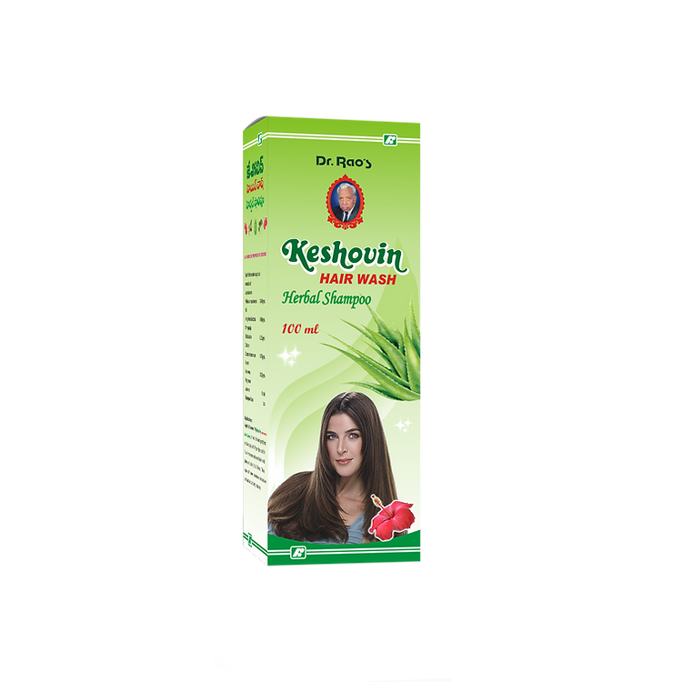 Dr. Rao's Keshovin Herbal Ayurvedic Hair Shampoo for Healthy Scalp and Hair Growth