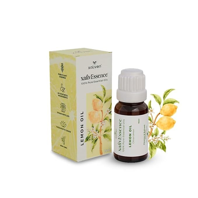 Xalivessence Lemon Essential Oil - 15 ml (Pack of 3)