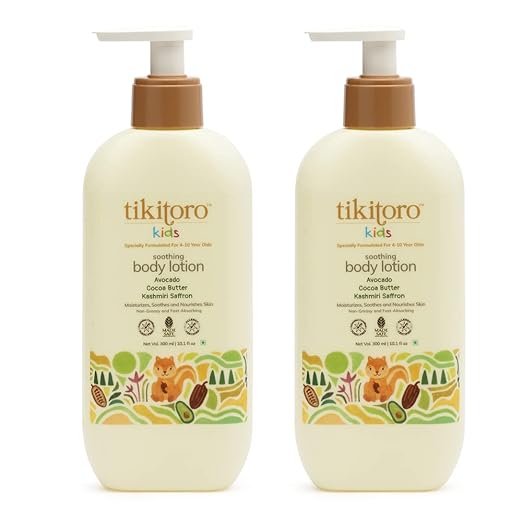 Tikitoro Kids Soothing Body Lotion 4+ Years 300 ml Each (Pack of 2)