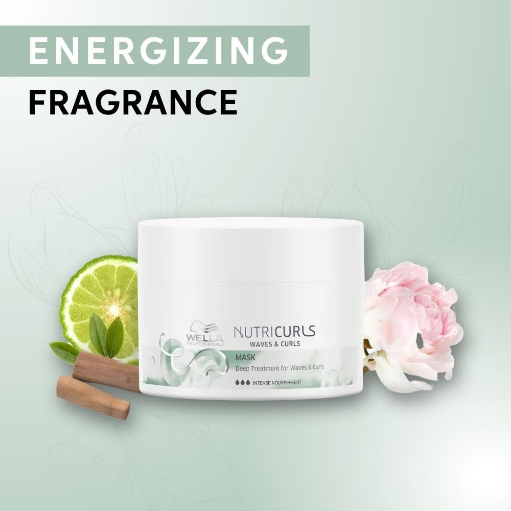 Wella Professionals Nutricurls Deep Treatment Hair Mask for Waves & Curls | 150 ml | Deep Conditioning For Curly Hair | With Jojoba Oil | For Frizz Control