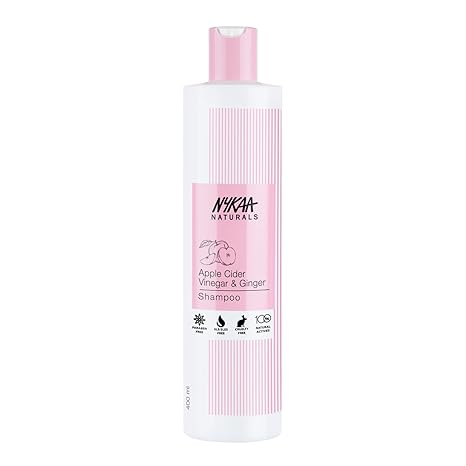 Nykaa Naturals Apple Cider Vinegar & Ginger Anti-Dandruff Shampoo - 400 ml