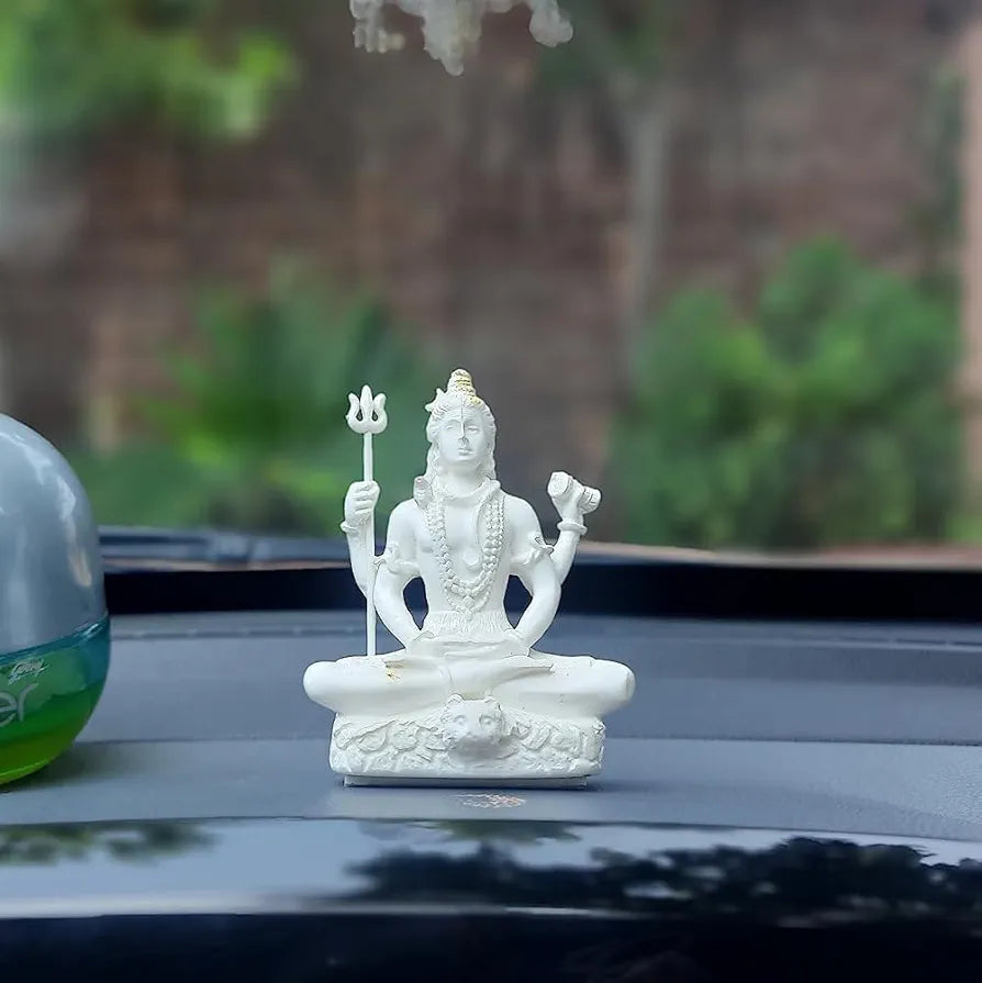CraftVatika Shiv Shiva Murti Statue Idols Sculpture for Car Dashboard