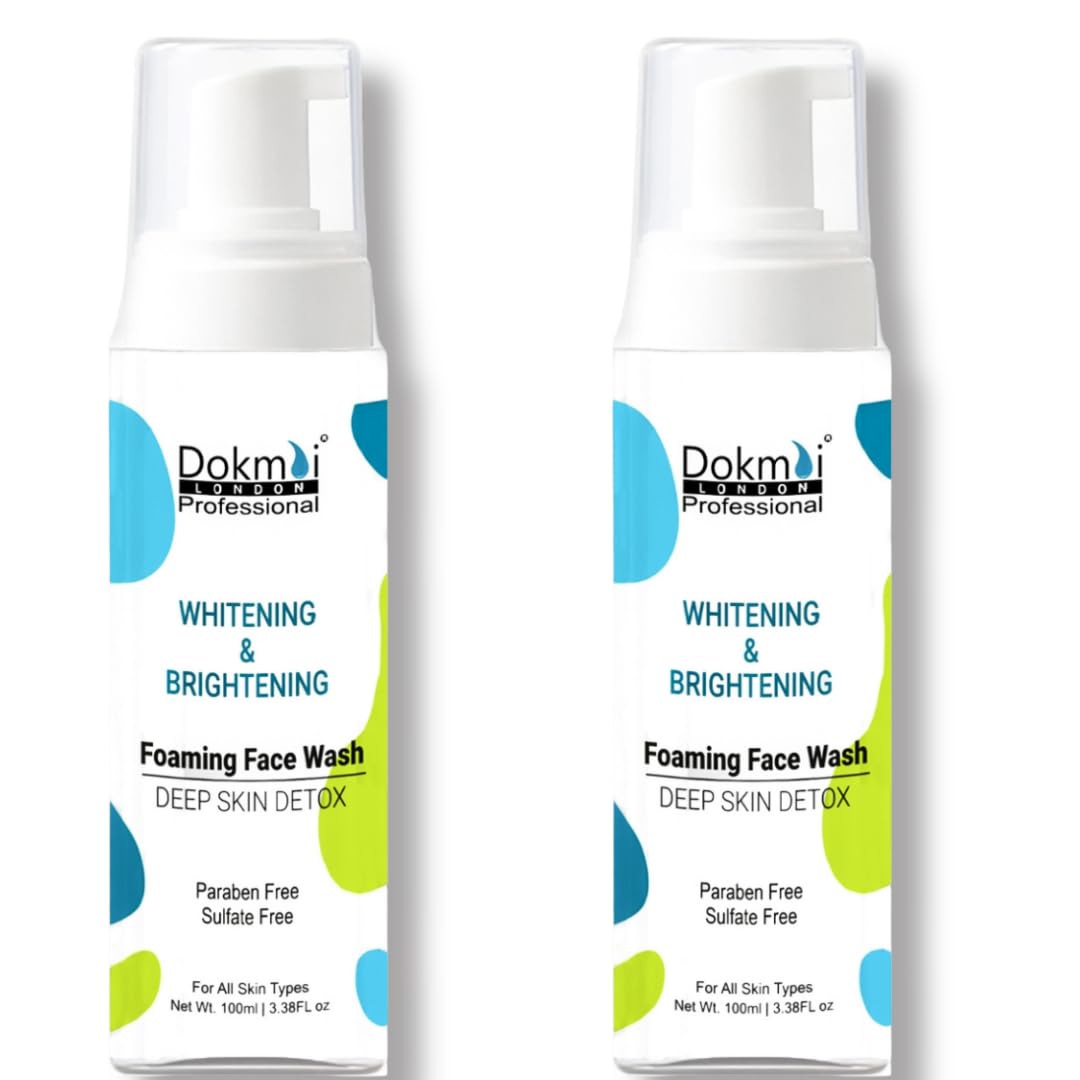 Dokmai London Whitening Face Wash Gentle Skin Cleanser - 100 ml Each (Pack of 2)