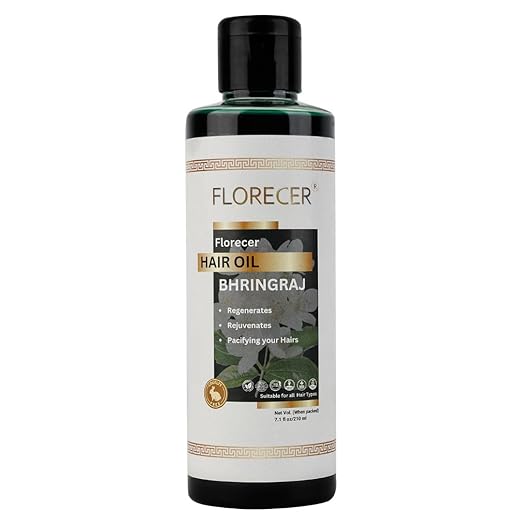 Florecer Bhringraj Hair Oil For Controlling Hair Fall - 210 ml