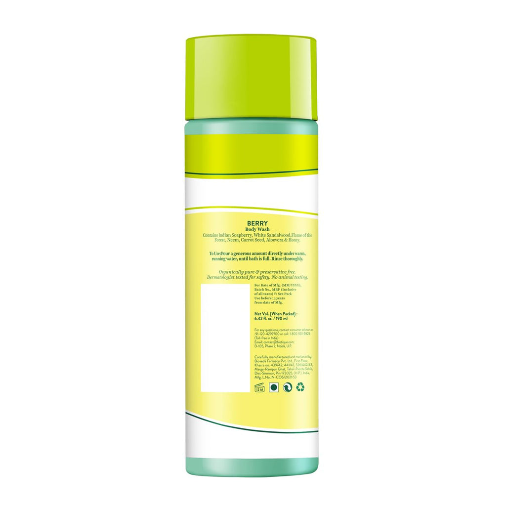 Biotique Disney Mickey Baby Body Wash, Berry (190ml)