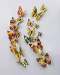 Rangoli Butterfly Wall Stick or Magnet Self Adhesive Removable PVC Design-17