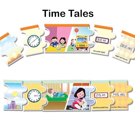ToyKraftt Time A Telling Tale Learning Toys for Kids Educational Games Multicolor