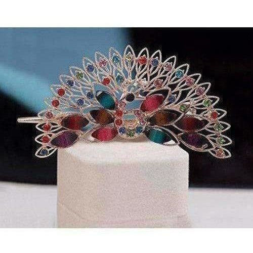 Peacock Hair Band / Hair Clip