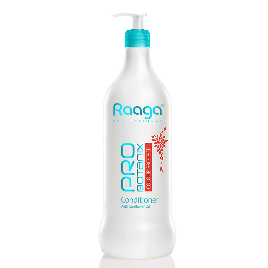 Raaga Professional Pro Botanix Color Protect Conditioner With Sunflower Oil, Blue, 1000 Ml - 1 Count