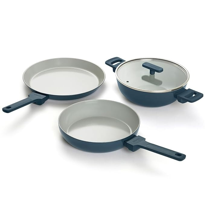 Ember Cookware Set of 3 Soft-Touch Handle