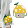 BEMBIKA Kids Sling Bag – Trendy Mini Crossbody Sling Backpack for Boys & Girls, Colorful PU Shoulder Bag -(1–5 Years | Yellow Flower Design)
