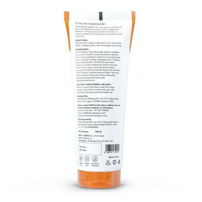 Bella Vita C-Glow Vitamin C Face Wash Brightening Formula for Men and Women,100 ml
