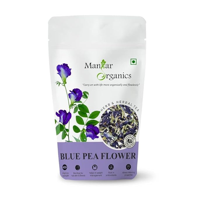 ManHar Organic Butterfly Pea Flower - Blue pea - 50 gms