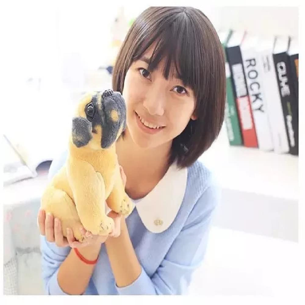 Tickles Pug Dog Soft Stuffed Plush Animal Toy for Kids Color Brown