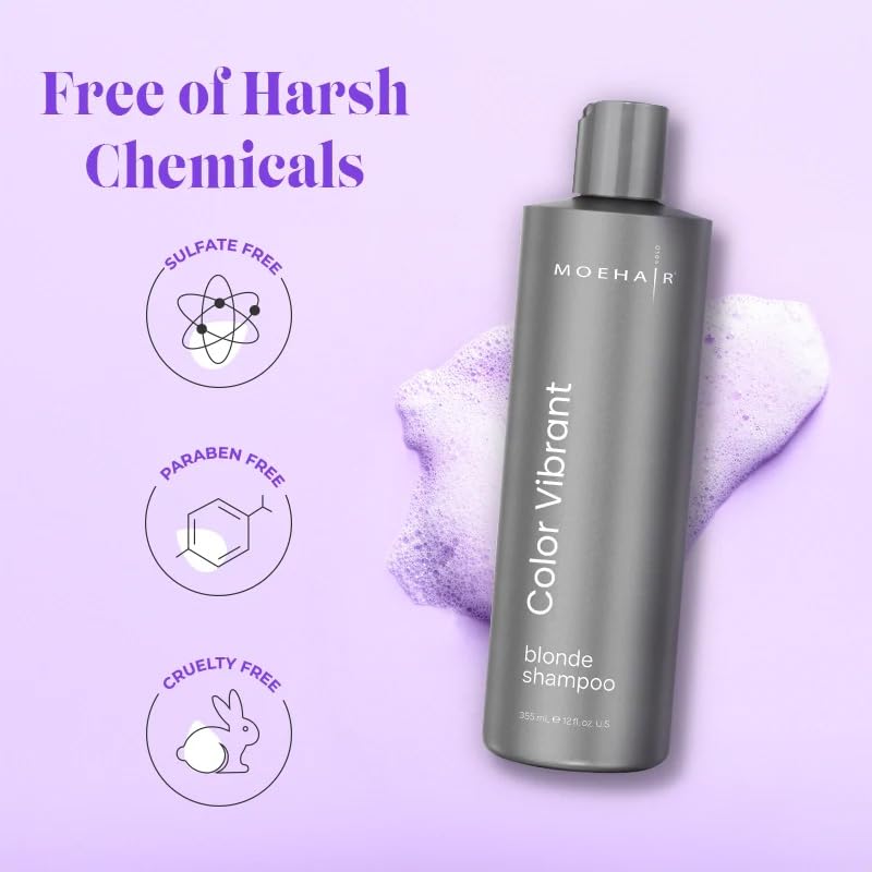Moehair Color Vibarant Blonde Shampoo - 355ml