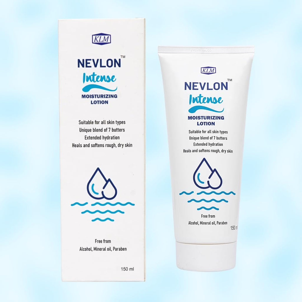 KLM Nevlon Intense Moisturizing Lotion, 150ml | Unique Blend of 7 Butters, Extended Hydration | Suitable for All Skin Types