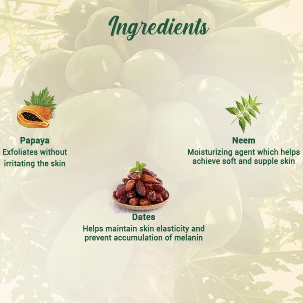 Biotique Papaya Tan Removal Brightening & Revitalizing Face Scrub | Gentle Exfoliation | Smooth and Clear Complexation | 100% Botanical Extracts| Suitable for All Skin Types | 75g
