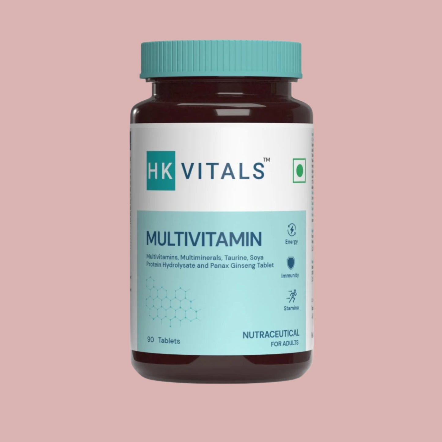 HealthKart HK Vitals Multivitamin – With Ginseng, Amino Acids & Daily Essential Nutrients (90 Tablets)