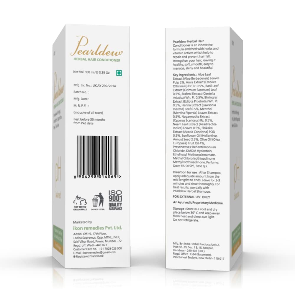 Pearldew Herbal Hair Conditioner - 100 Ml | Pack of 2