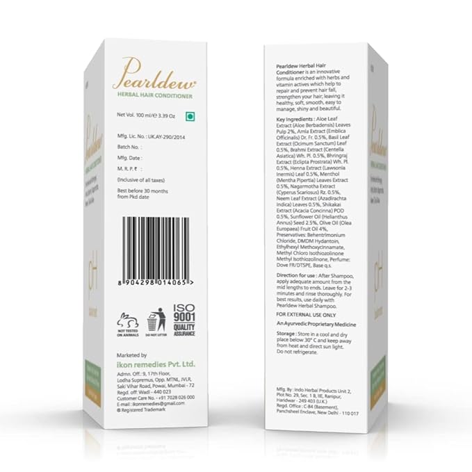 Pearldew Herbal Hair Conditioner - 100 Ml | Pack of 4
