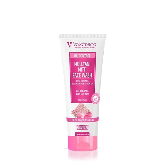 Volamena Mulltani Mitti Face Wash with Egyptian Rose - 100 ml