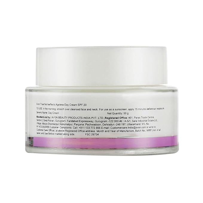 Avon True Nutraeffects Ageless Day Cream SPF 20 Anti-Ageing Moisturizer - 50 gms