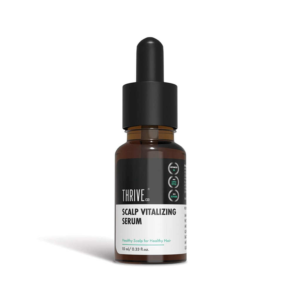 ThriveCo Scalp Vitalizing Serum | Tightens Scalp Skin, Combats Inflammation, Gives Hydration, Prevents Hair Breakage & Promotes Hair Growth & Strength | For Men & Women | Travel-Friendly (10 ml)
