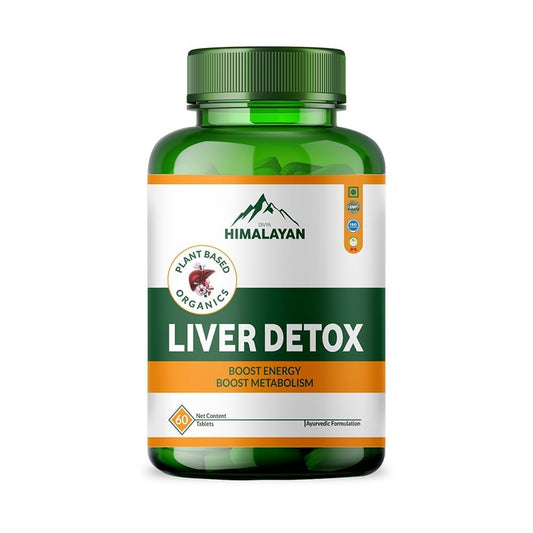 Divya Himalayan Plant-Based Liver Detox Supplement, 60 Tablets, Vegan, Non-GMO, Gluten-Free, Herbal Liver Support Formula