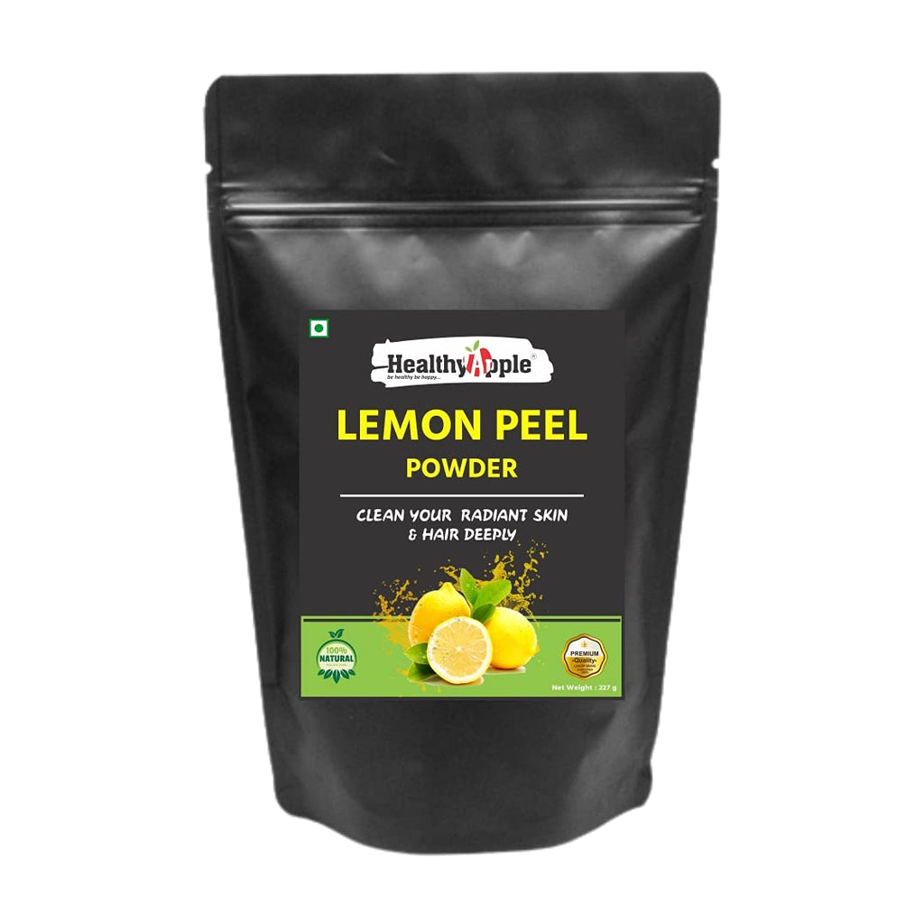 Healthy Apple Lemon Peel Powder 227g | Half Pound | 100% Pure | Natural Vitamin C for Skin | Skin Treatment Mask | Packaging Design May Vary