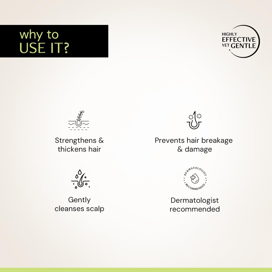 Deconstruct Nourishing Shampoo For Hair Breakage | Keratin & Biotin | For Dry and Frizzy hair | Gently Removes Excess Oil | Prevents Hair Breakage | For Healthy Hair | For Men & Women | 200ml