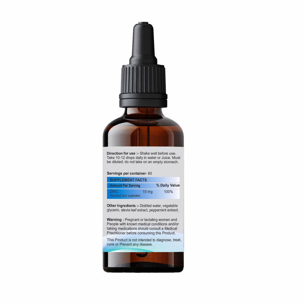 METADROPS Premium Ionic Zinc, 50ml - High Dose, Rapid Absorption for Optimal Health