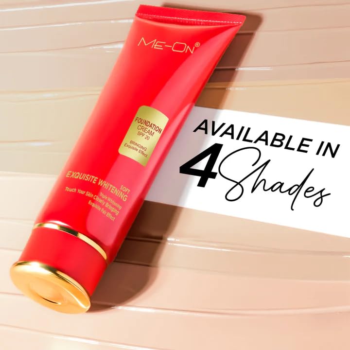 ME-ON Full Coverage For Combination Skin Exquisite Foundation Cream (Shade 02), 80 gram