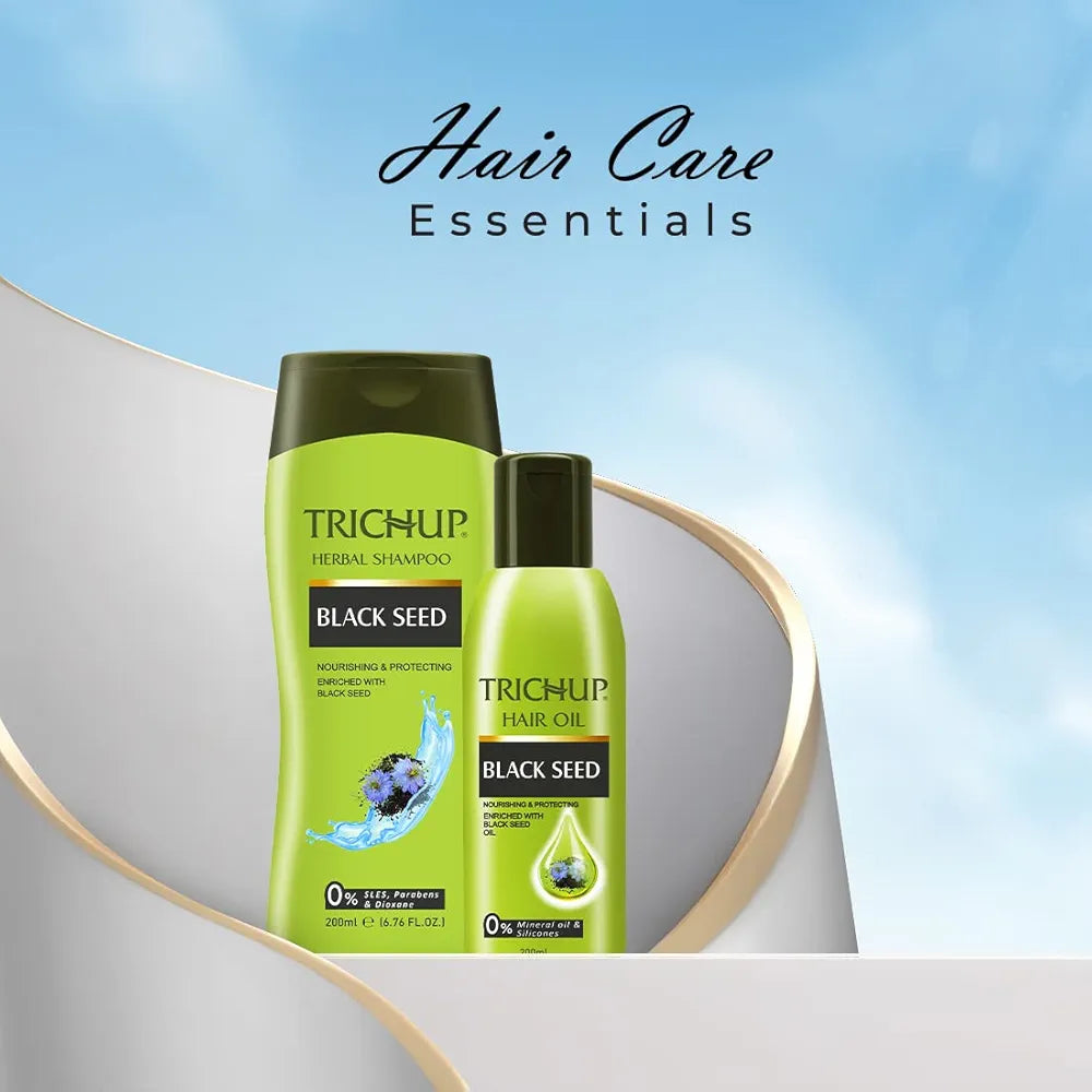 Trichup Black Seed Herbal Shampoo - Each 200ml (Pack of 2)