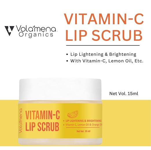Volamena Lip Scrub with Lemon & Vitamin C For Lip - 15 ml