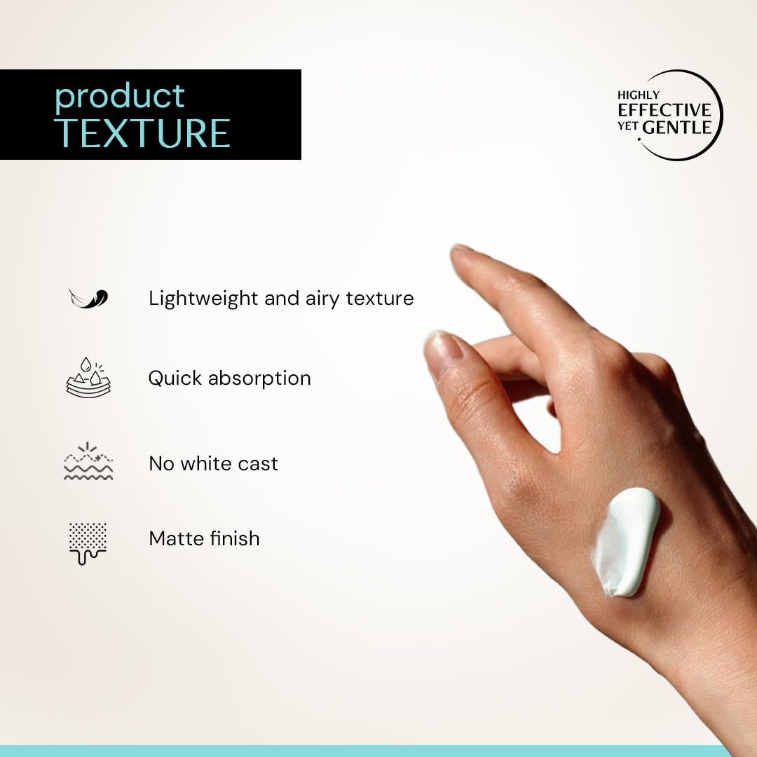 Deconstruct Oats & Ceramide Gel Sunscreen In Vivo Tested SPF 50 PA+++ | Barrier Repair for Sensitive & Oily skin | Soothes, Calms Skin | Matte, Lightweight & Airy, Non-greasy | For Men & Women - 50g