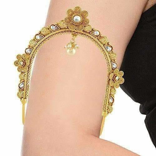 Gold-Polished South Indian Vanki - Armlet
