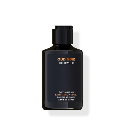 THE LOVE CO. Oud Noire Body Wash 50Ml - Luxury Body Wash for Women - Organic & Vegan - Shower Gel Women - 100% Vegan - Luxury Beauty - Body Skin Care Products