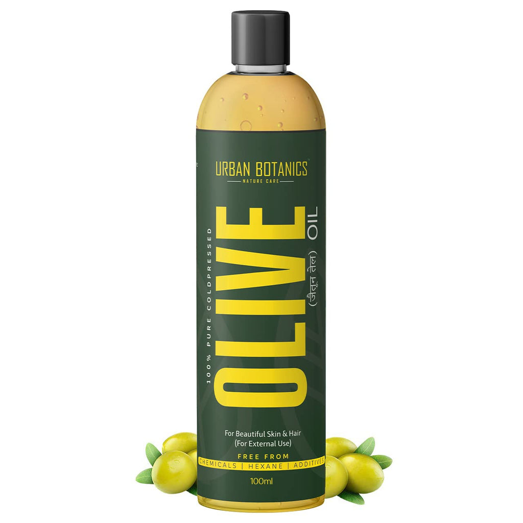 UrbanBotanicsÂ® Pure Cold Pressed Olive Oil For Hair and Skin, 100ml