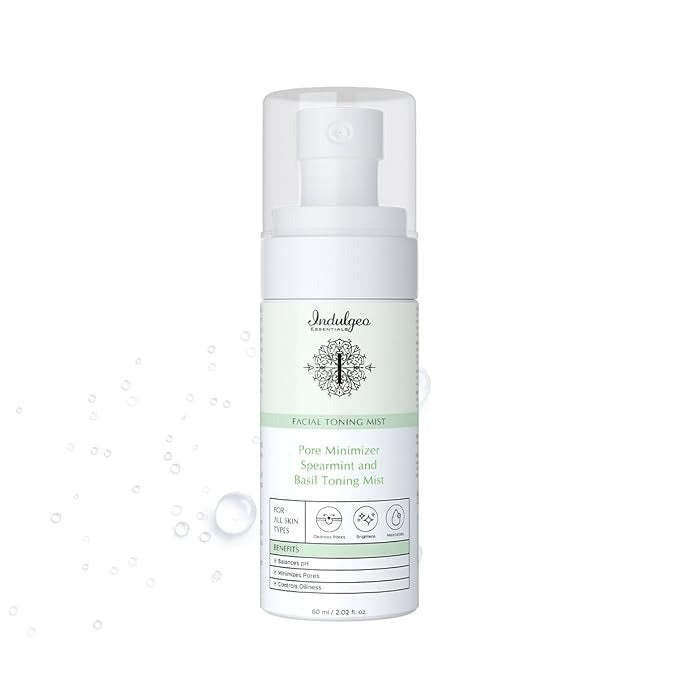 Indulgeo Essentials Pore Minimizer Spearmint And Basil Facial Toner - 60 ml