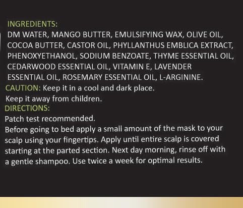 Nox Detox Hair Fall Control Mask For Men & Women - 120 gms