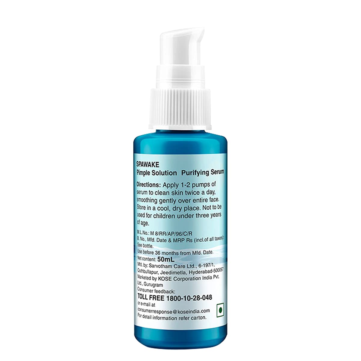 Spawake Anti Acne Care Pimple Solution Purifying Serum - 50 ml