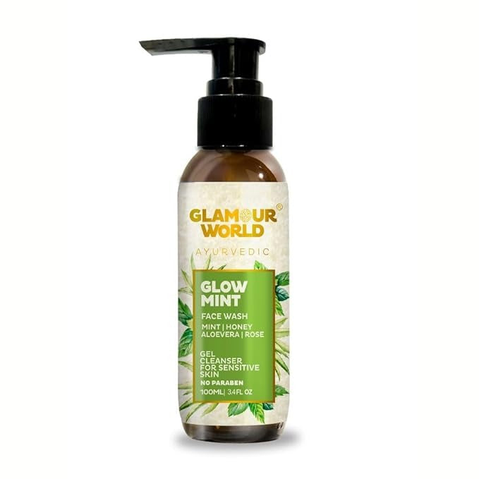 Glamour World Ayurvedic Glow Mint Face Wash - 100 ml