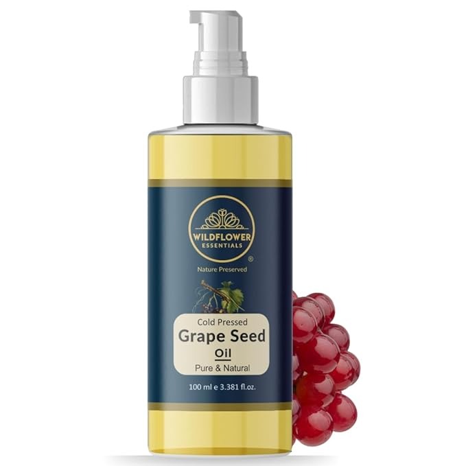 Wildflower Essentials Pure & Natural Grapeseed Oil Cold Pressed - 50 ml