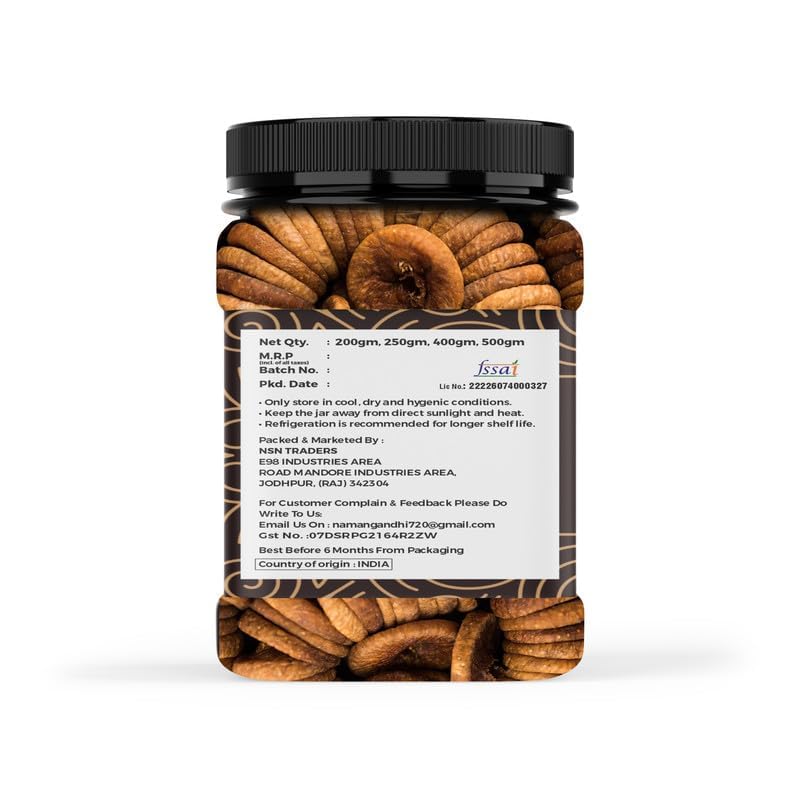 DRIED JOY Premium Afghani anjeers Dry Fruit | Natural Figs & Dried Fig Rich in Vitamins, Fiber, Calcium & Iron Ideal for Healthy Snacking Dieting & Breakfast Non-GMO, Low Fat