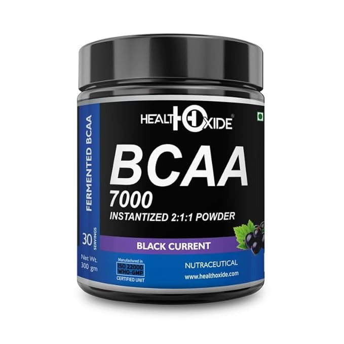 HealthOxide BCAA Powder Black Current - 300 gms