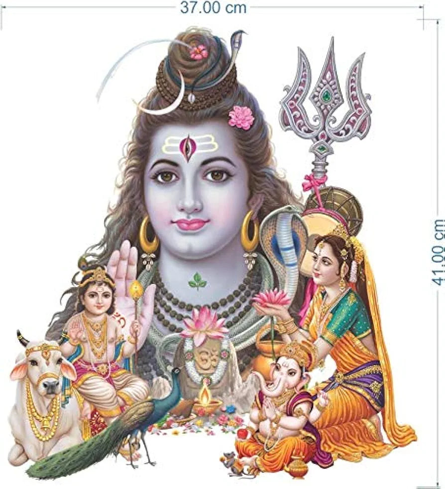 Rangoli Vinyl Religious Wall Sticker Multicolour Vinyl Medium Size 40cm or 50 cm Standard