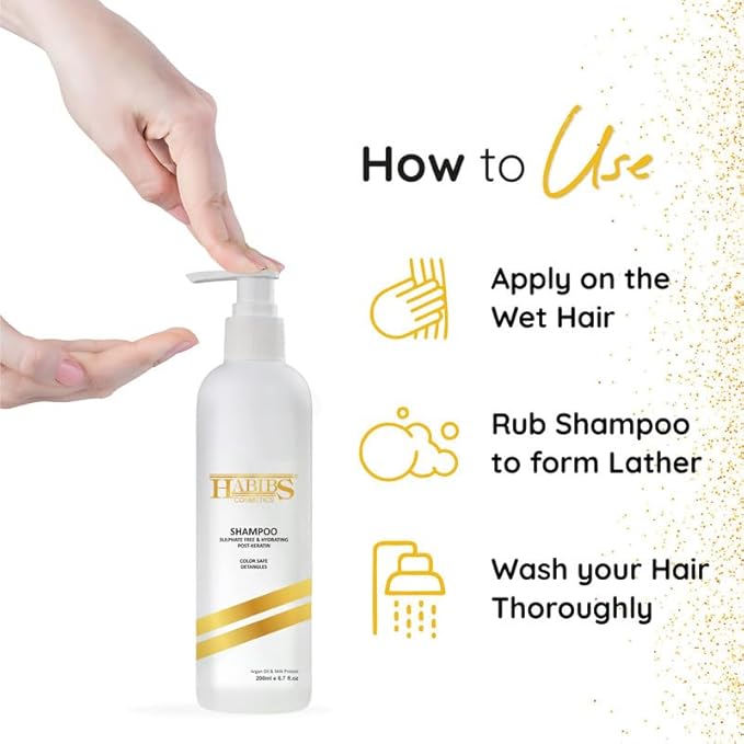 Habibs Cosmetics Keratin Shampoo - 220 ml