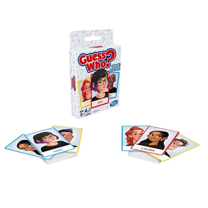 Hasbro Gaming Guess Who Card Game The Original Guessing Board Game with a Twist 2 Player