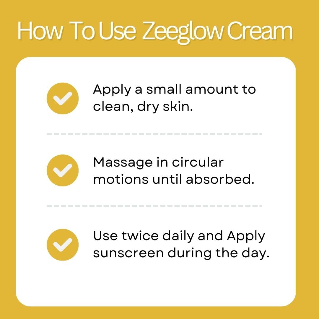 Zeelab Zeeglow Skin Brightening & Hydrating Cream with Kojic Acid & Vitamin E (1)